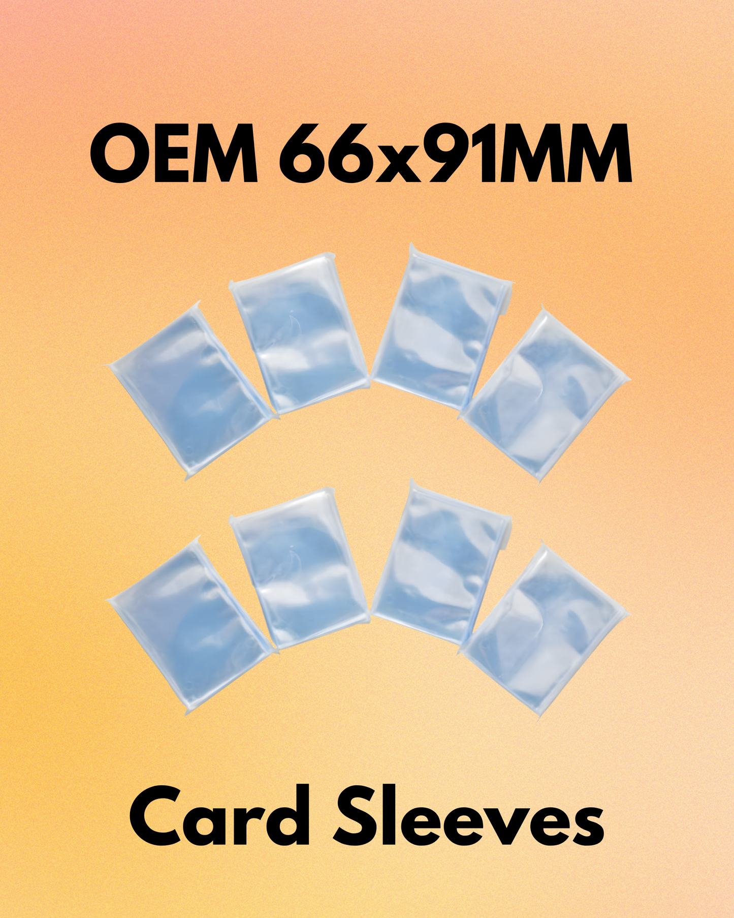 OEM 66x91mm Standard Card Sleeves