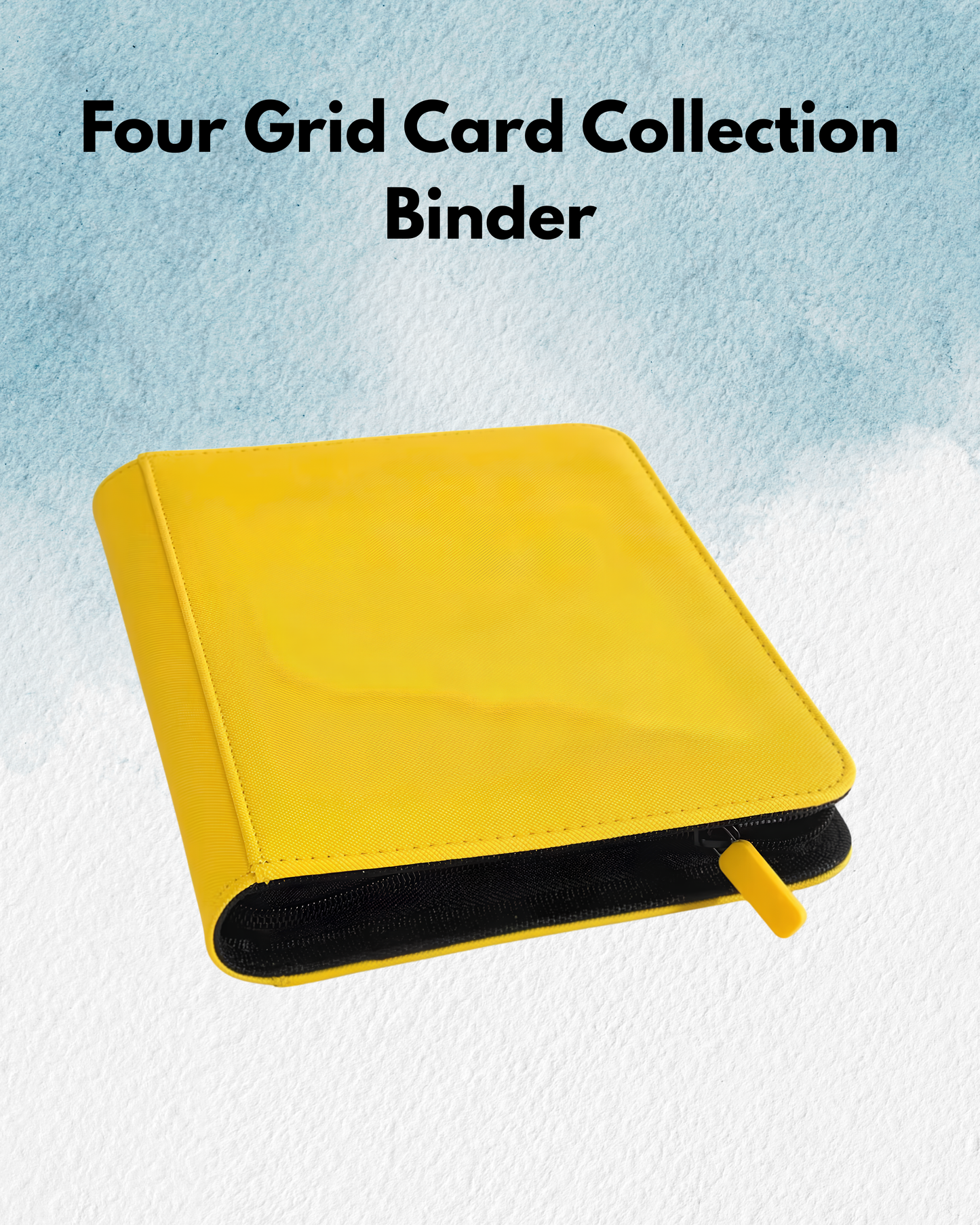 Four Grid Card Collection Binder - Yellow