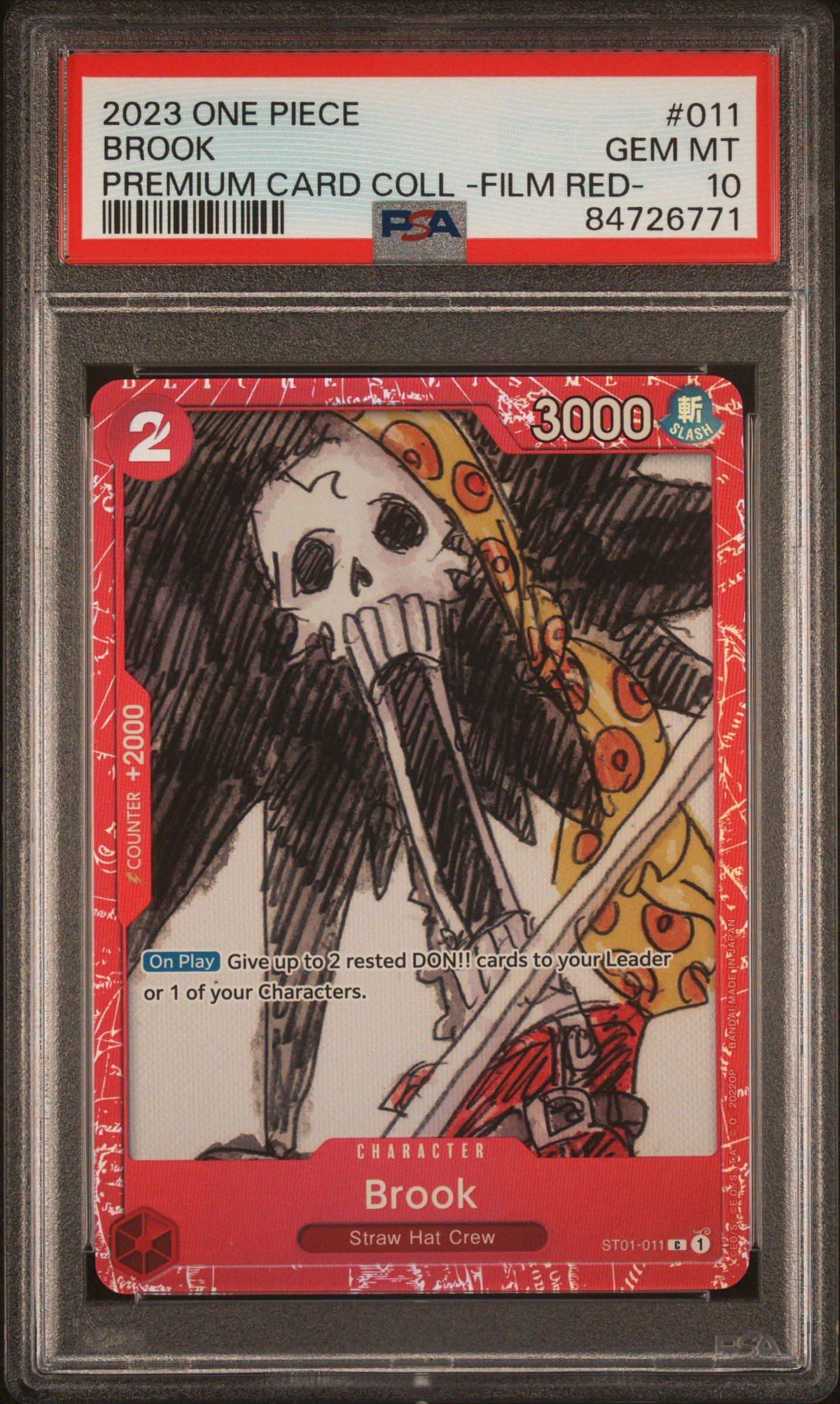 PSA 10 Brook Premium Card Collection -One Piece Film Red- (ST01-011)