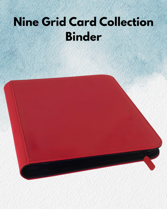 Nine Grid Card Collection Binder - Red