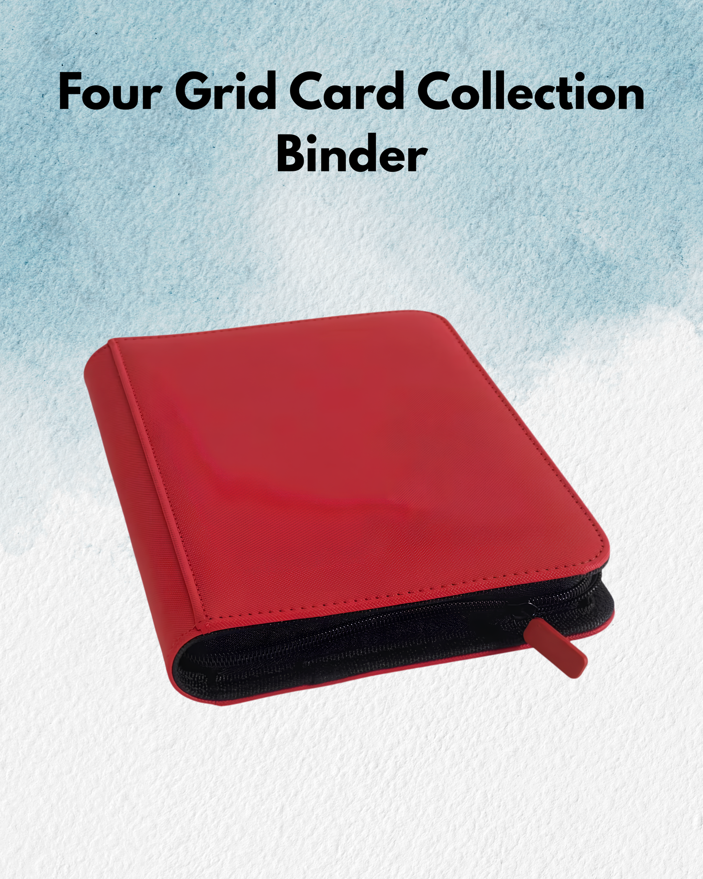 Four Grid Card Collection Binder - Red