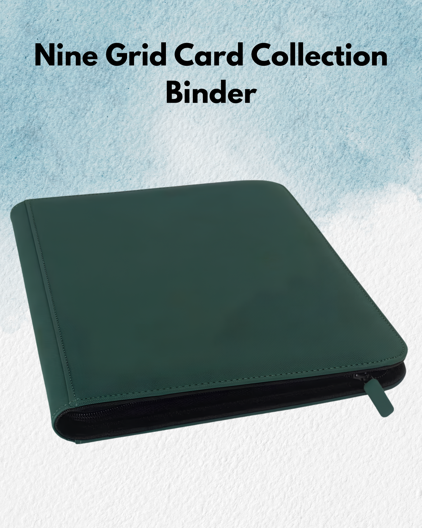 Nine Grid Card Collection Binder - Dark Green