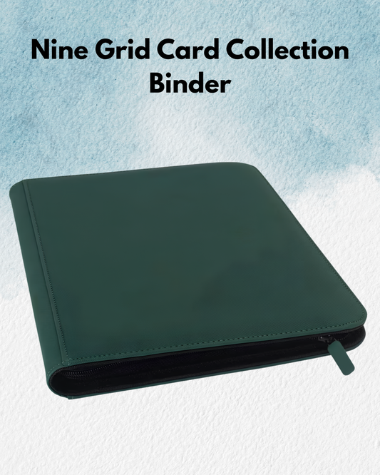Nine Grid Card Collection Binder - Dark Green