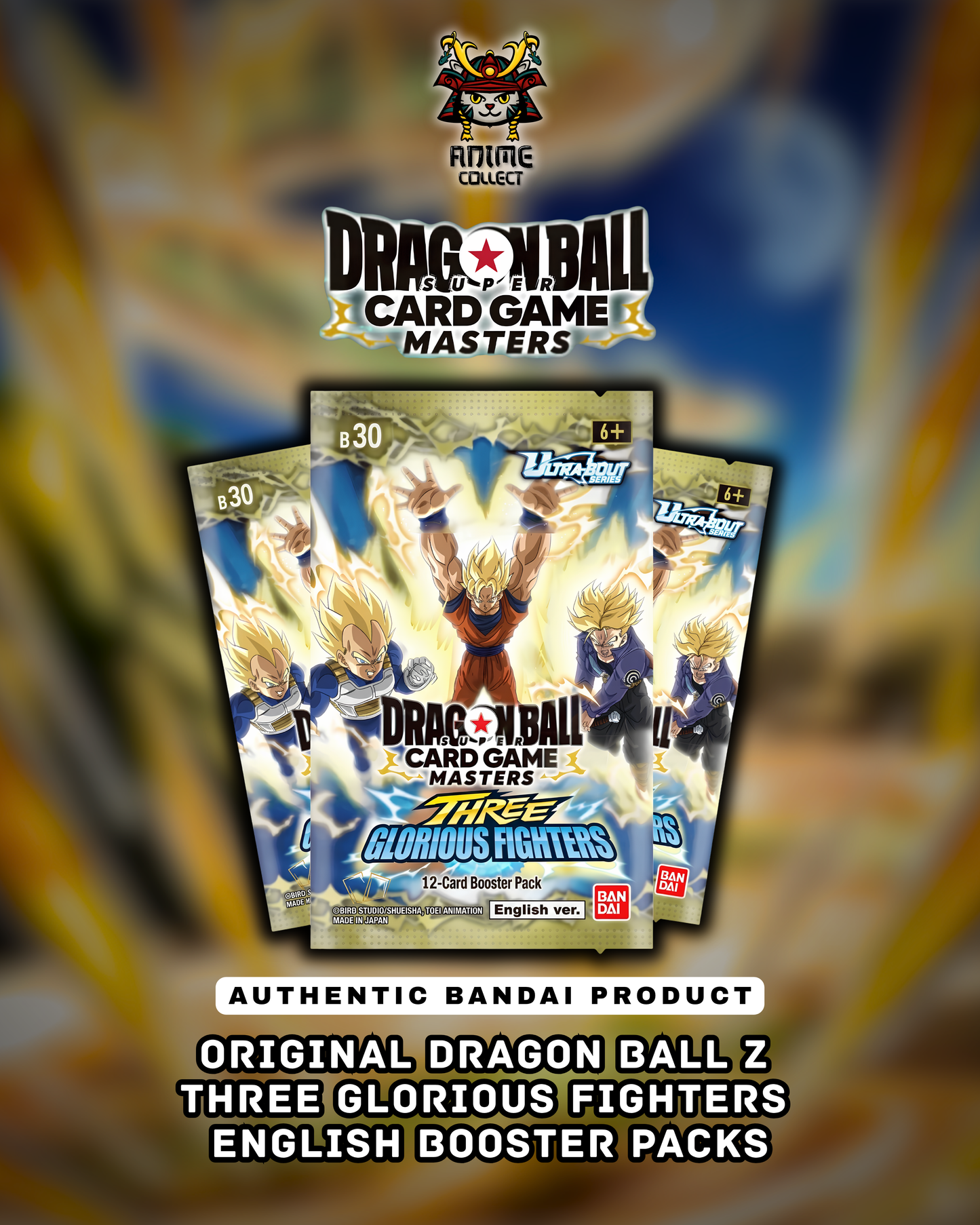 Dragon Ball Z Three Glorious Fighters Booster Packs (English)
